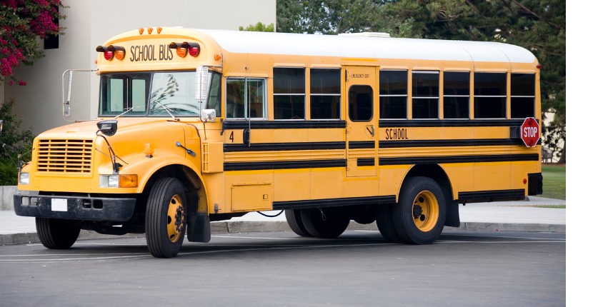 Yellow American School Bus