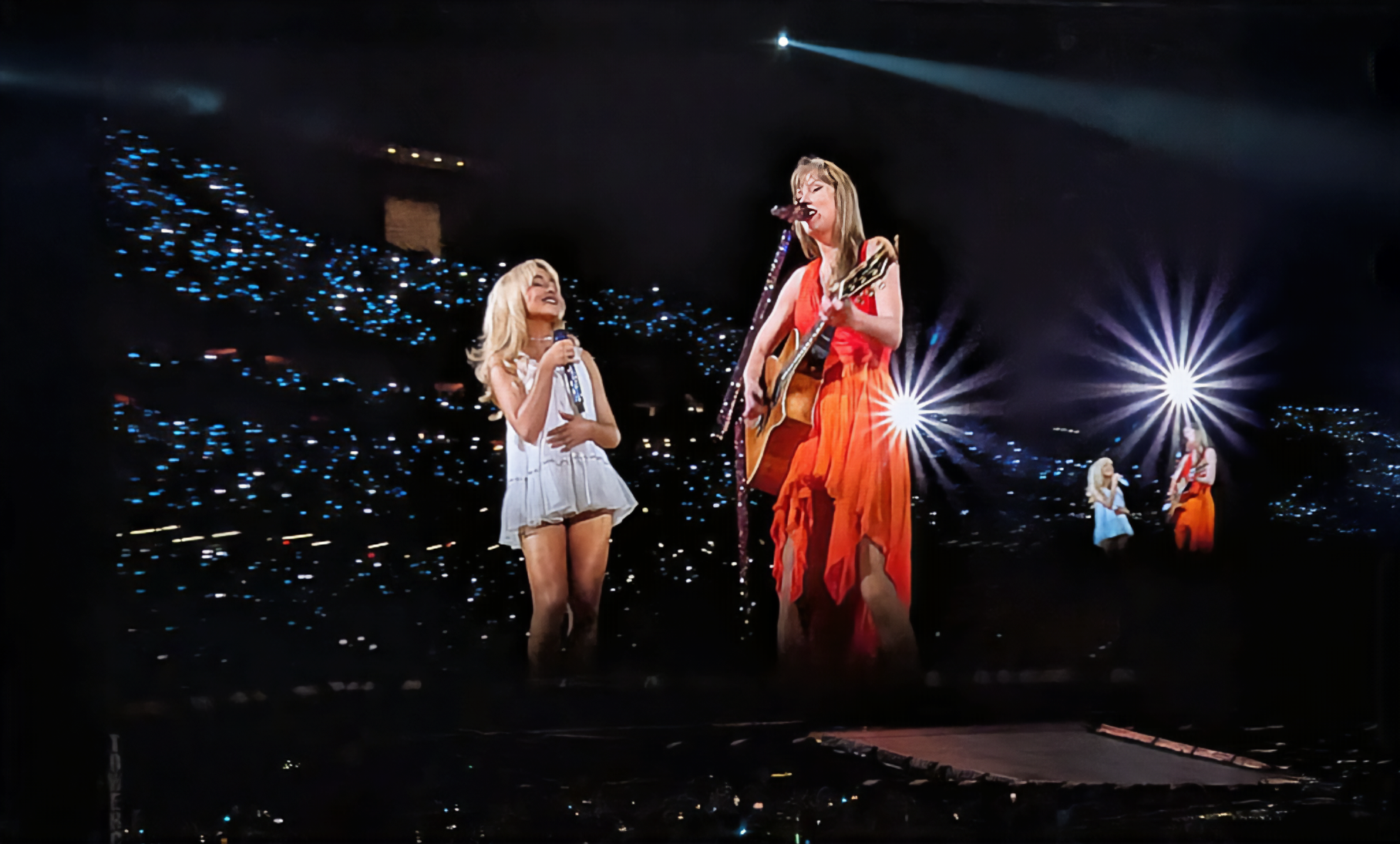 Sabrina Carpenter Pulls Up to Join Taylor Swift Onstage in NOLA—on Her One Night Off!