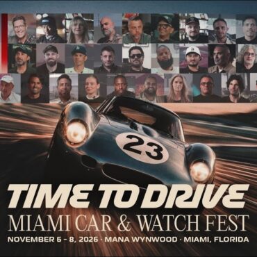 200 of the World’s Most Iconic Cars Are Taking Over Wynwood for Time to Drive Fest