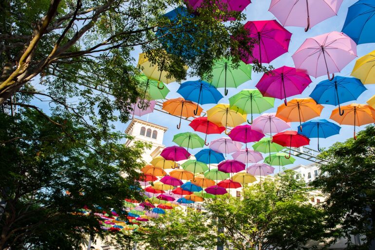 The Viral Floating Umbrellas Are Officially Back In SoFlo